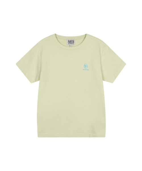 W EMBROIDERY LOGO TEE - 3 COLORS GREEN