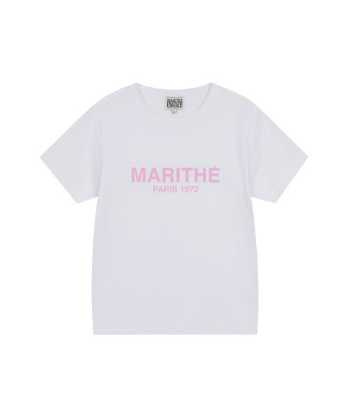 W REGULAR LOGO TEE - 4 COLORS PINK