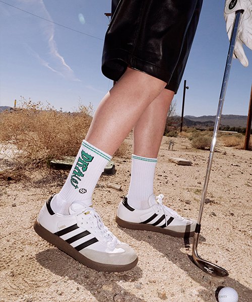 COOLMAX GOLF CREW SOCKS - DRAW FADE AS SHOWN