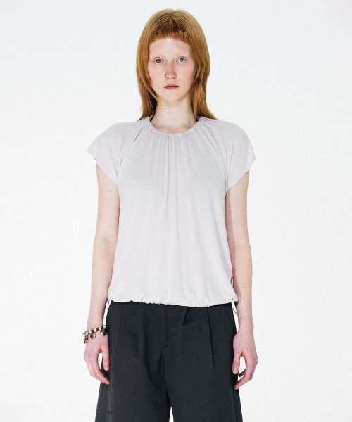 PUMKIN SHRRING TOP PALE - 3 COLORS GREY