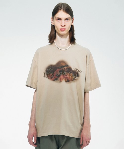 LOVE ENERGY TEE - 3 COLORS BEIGE