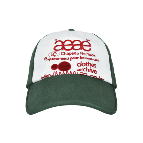 WEB LOGO 5 PANNEL BALL CAP - 5 COLORS GREEN
