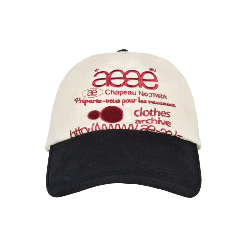 WEB LOGO 5 PANNEL BALL CAP - 5 COLORS BLACK