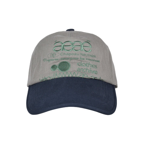 WEB LOGO 5 PANNEL BALL CAP - 5 COLORS GREY