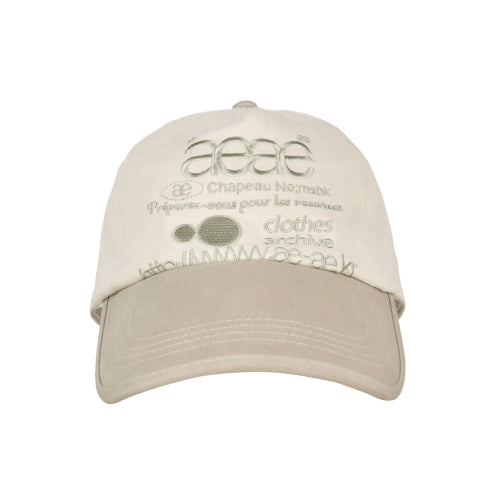 WEB LOGO 5 PANNEL BALL CAP - 5 COLORS KHAKI