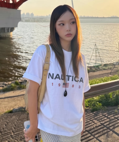 83 FLAG LOGO T-SHIRT - 4 COLORS WHITE