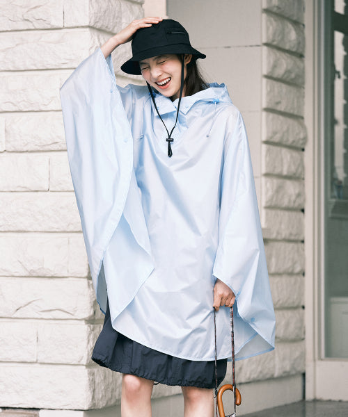 PACKABLE RAIN PONCHO - 4 COLORS IVORY