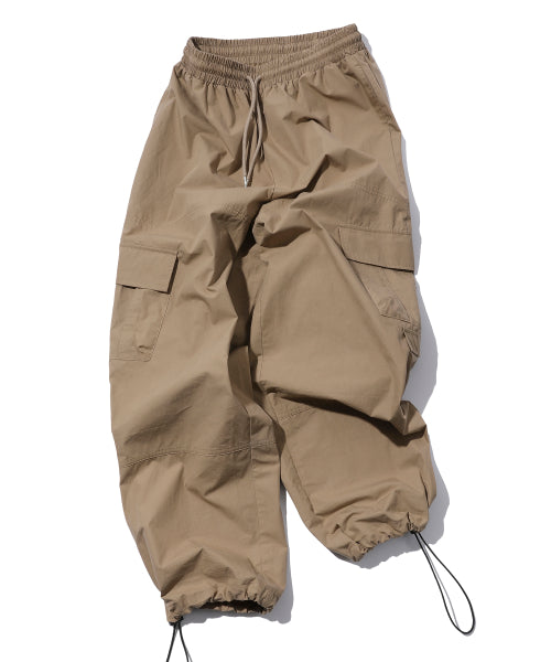 WIDE OVER CARGO PANTS - 4 COLORS BEIGE