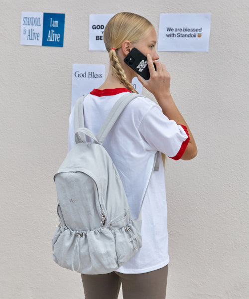 TIED BACKPACK · - 3 COLORS CREAM