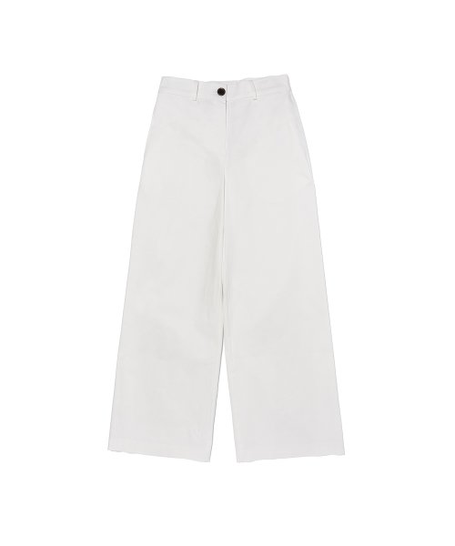 HIGH COTTON WIDE PANTS IVORY