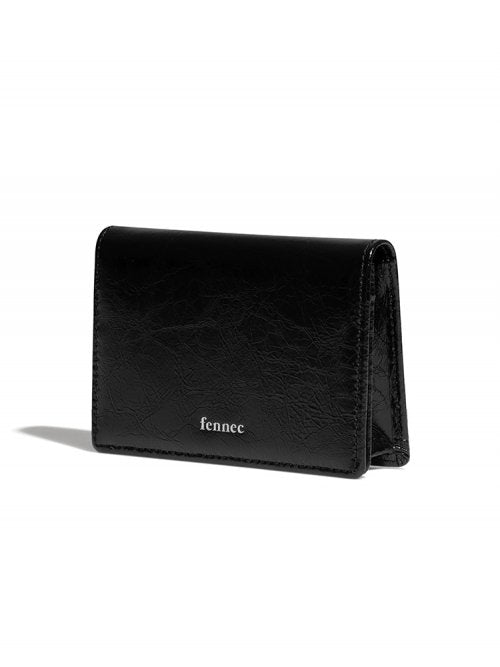 CRINKLE NAME POCKET - 2 COLORS BLACK