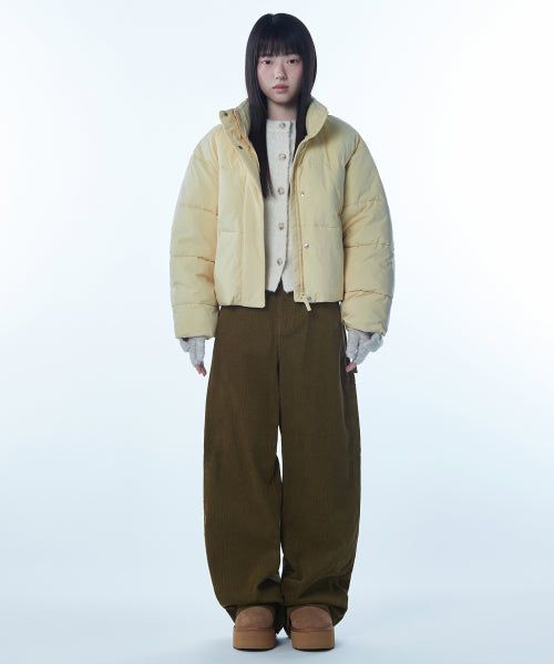 WOMENS DAILY PUFFER SHORT PADDING JACKET #韓韶禧同款! - 10 COLORS BUTTER