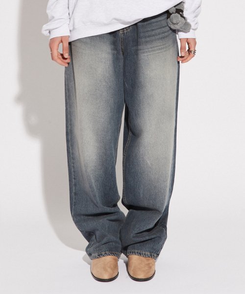 BALLOON DENIM PANTS BLUE