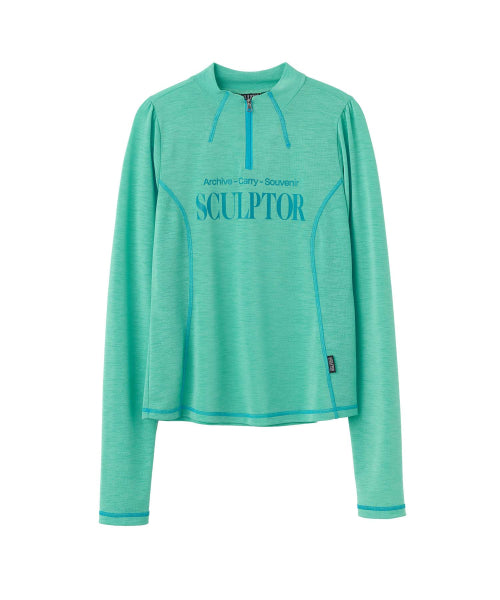 SPORTS HALF ZIP UP CYAN - 2 COLORS AS SHOWN