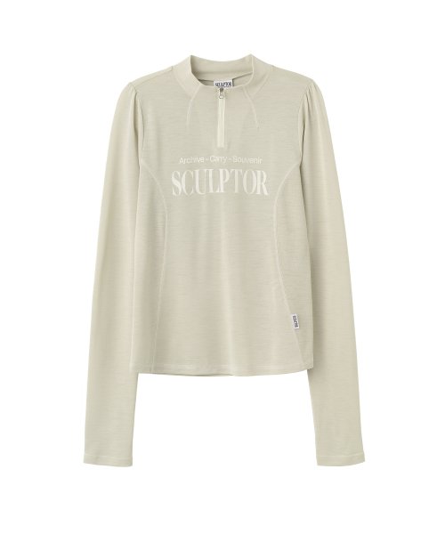 SPORTS HALF ZIP UP RAW AS SHOWN