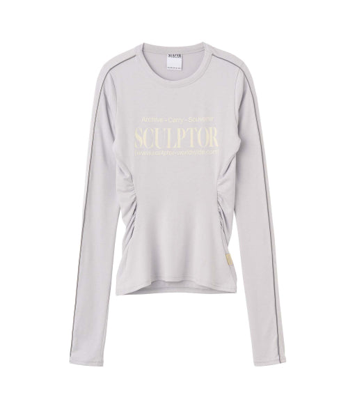 SPORTS LETTERING L S TEE AS SHOWN