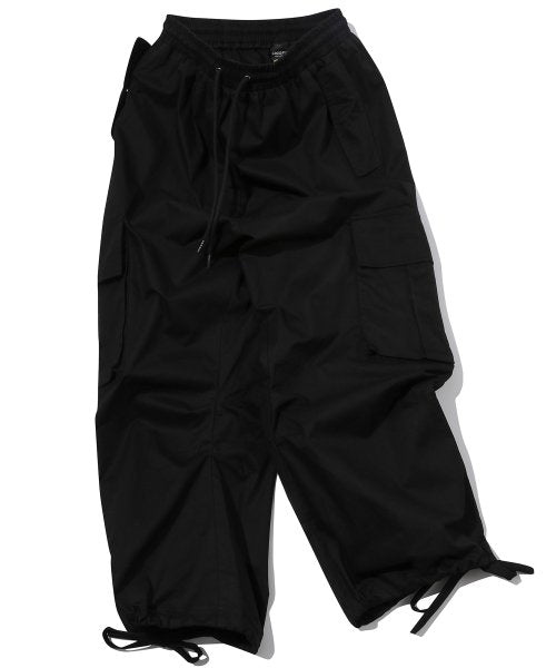 WIDE CARGO DART PANTS - 2 COLORS BLACK