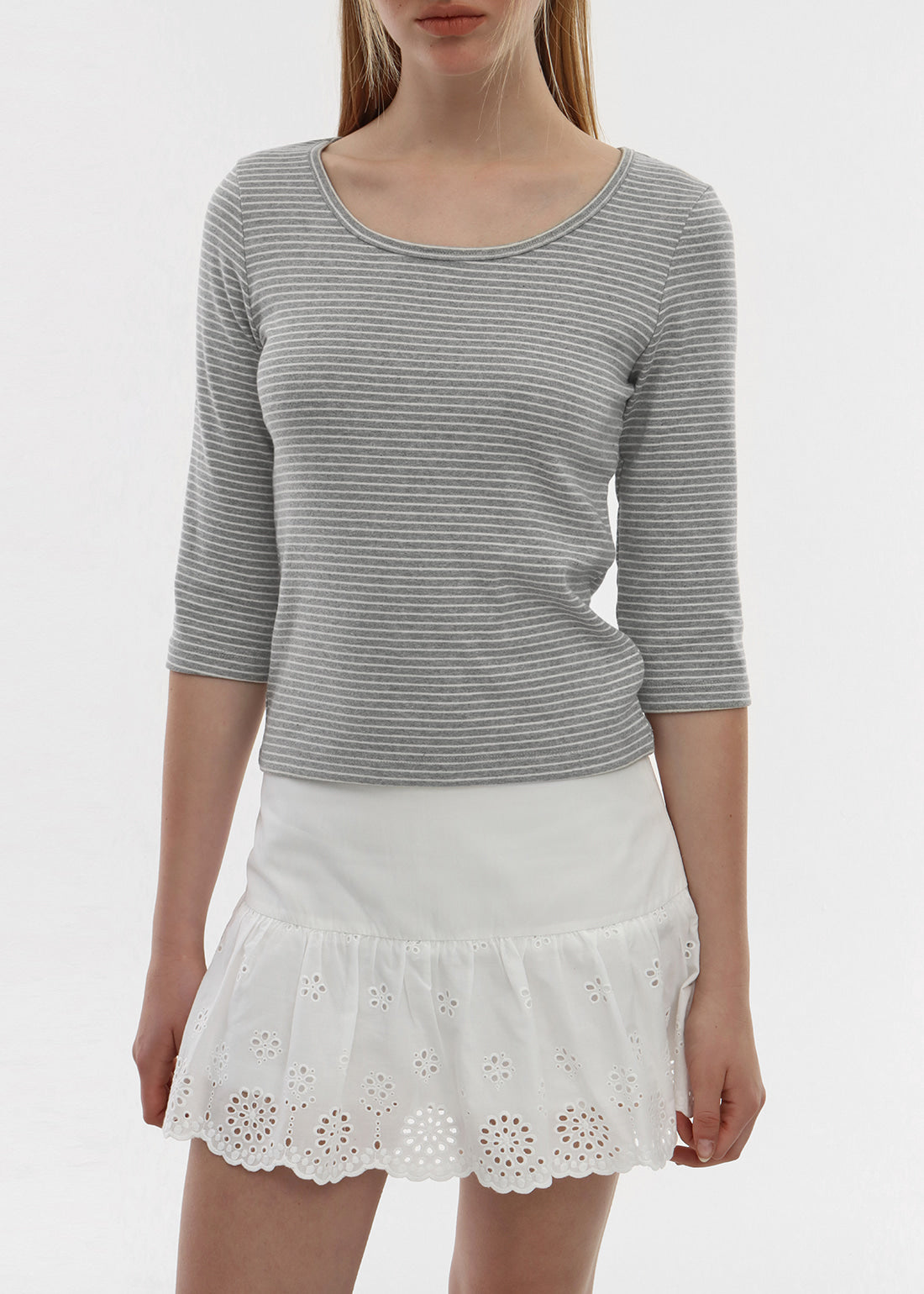 STANDARD U-NECK 3/4 SLEEVE TEE 8