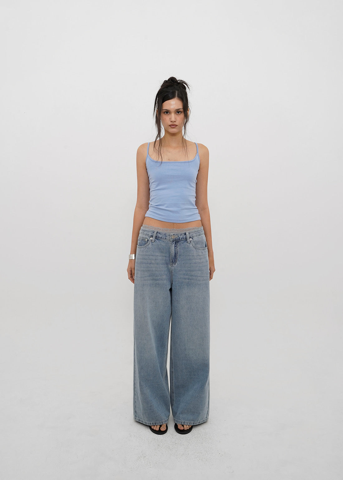 LIGHT WASHING WIDE JEANS 7