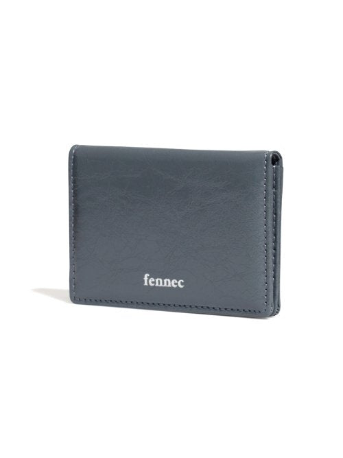 CRINKLE SOFT CARD CASE - BLACK - 10 COLORS DARK GREY