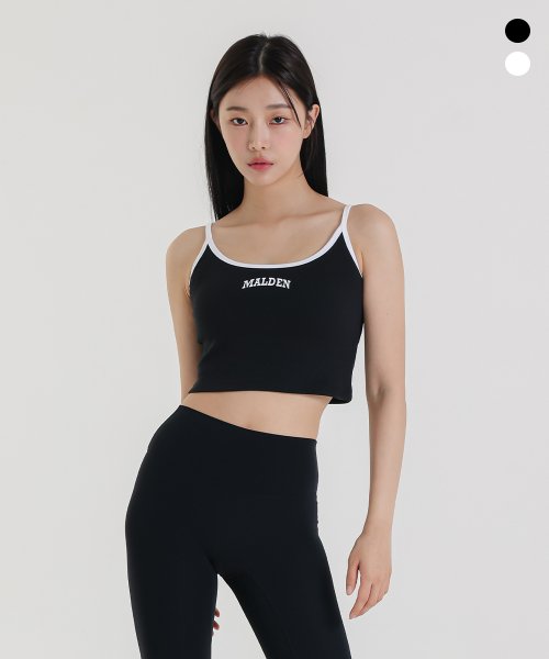 CONTRAST STRAP SLEEVELESS - 2 COLORS BLACK