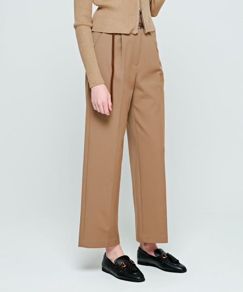 BELTED SEMI WIDE - 3 COLORS BEIGE