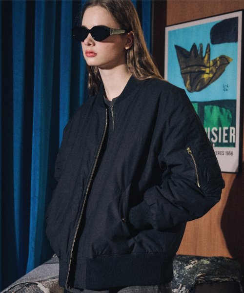 MA-1 OVER PANEL JACKET - 2 COLORS BLACK