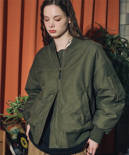 MA-1 OVER PANEL JACKET - 2 COLORS KHAKI