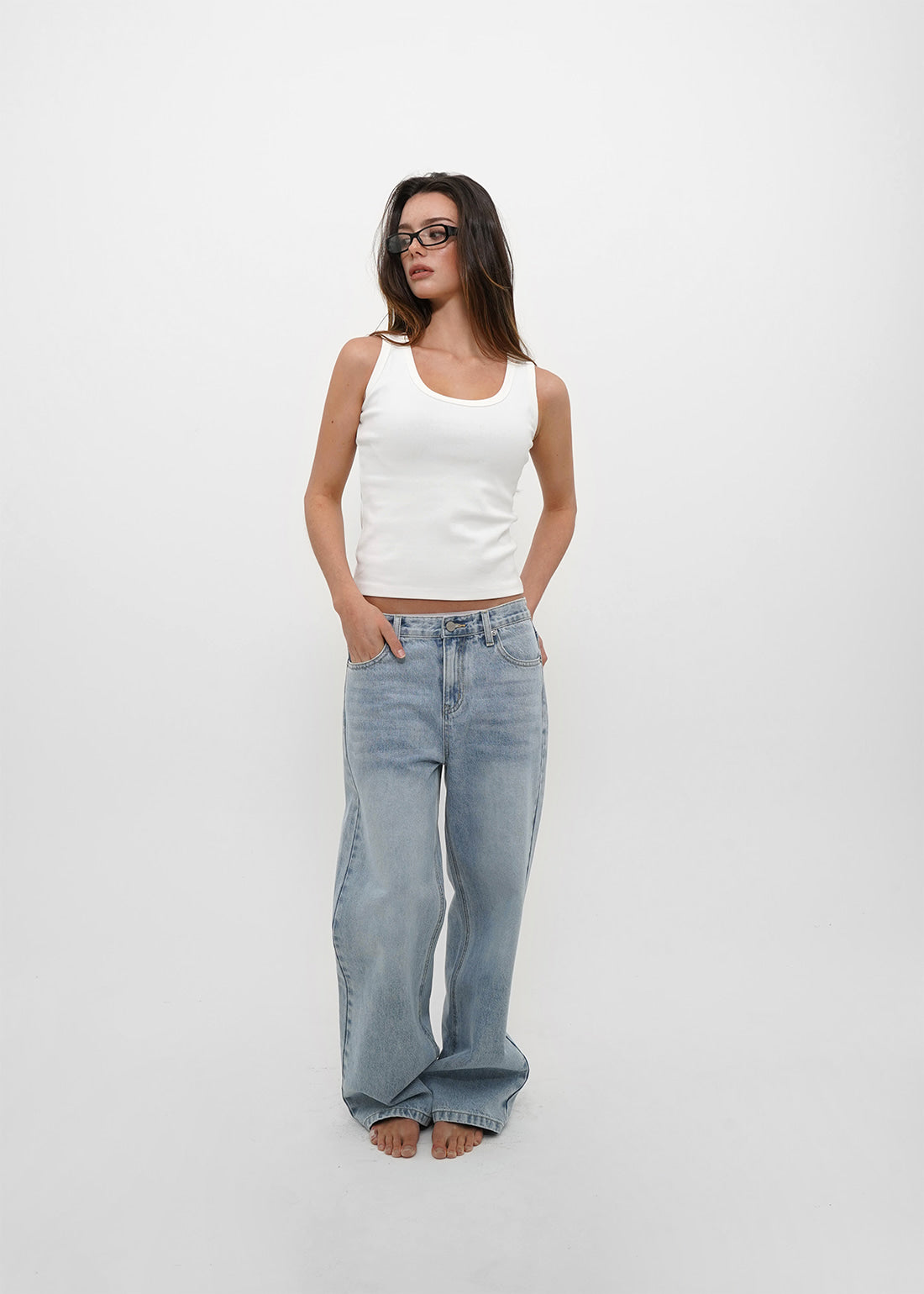 STRETCH STANDARD BACK PANEL U-NECK TANK 4