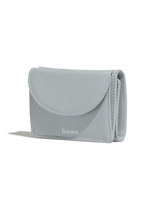CRINKLE HALFMOON MINI WALLET MID - 6 COLORS GREY
