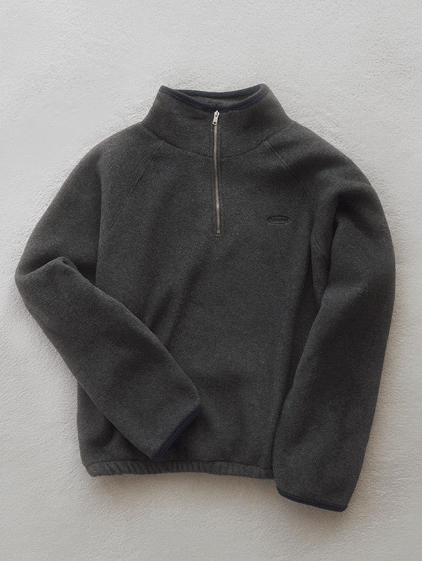 #SLOWMADE. Memories Embroidered Color Block Fleece Short-Sleeve Top - 3 Colors