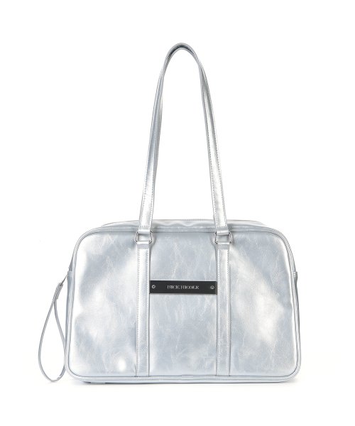 CRYSTAL LEATHER BOSTON BAG #徐睿知同款! - 5 COLORS SILVER