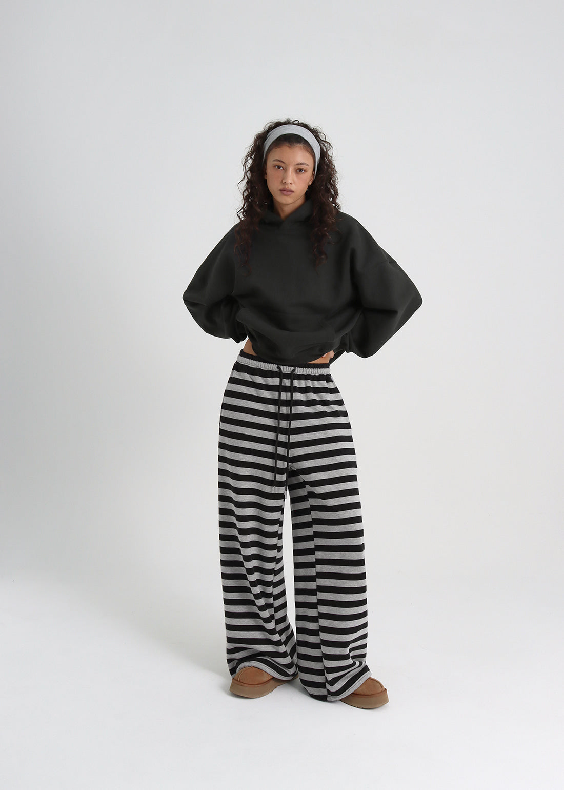 BOLD STRIPE BANDED PANTS - 2 COLORS 8