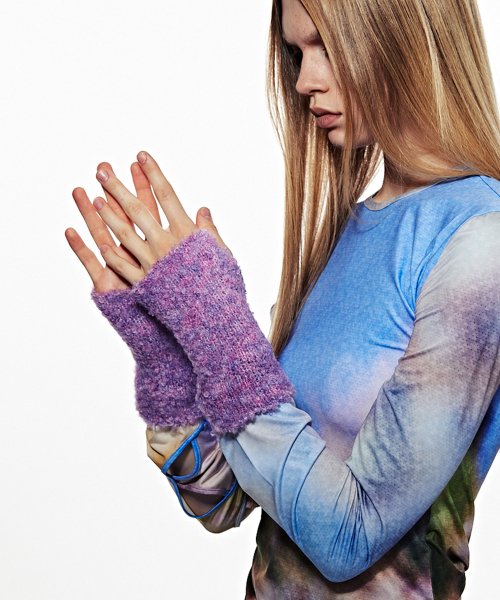 BOUCLE HAND WARMER FUCHSIA - 4 COLORS PURPLE