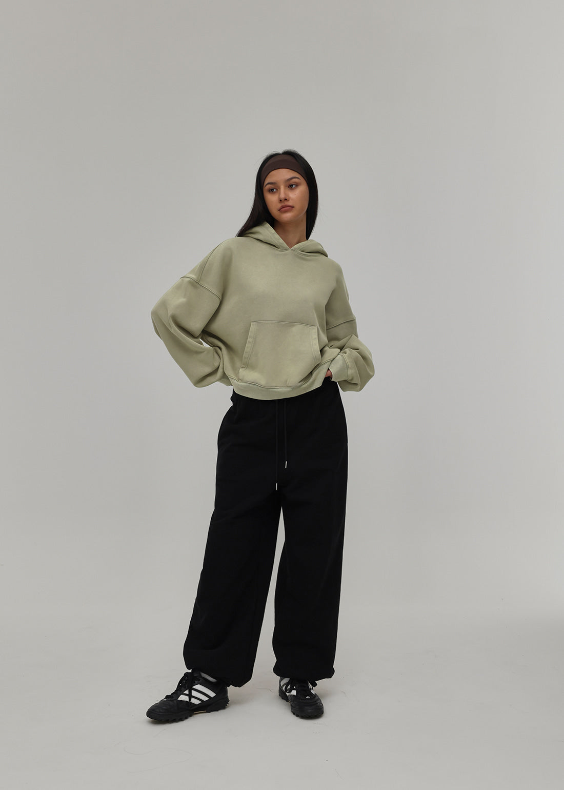 HEAVY SWEAT SALT WASHING HOODIE 1