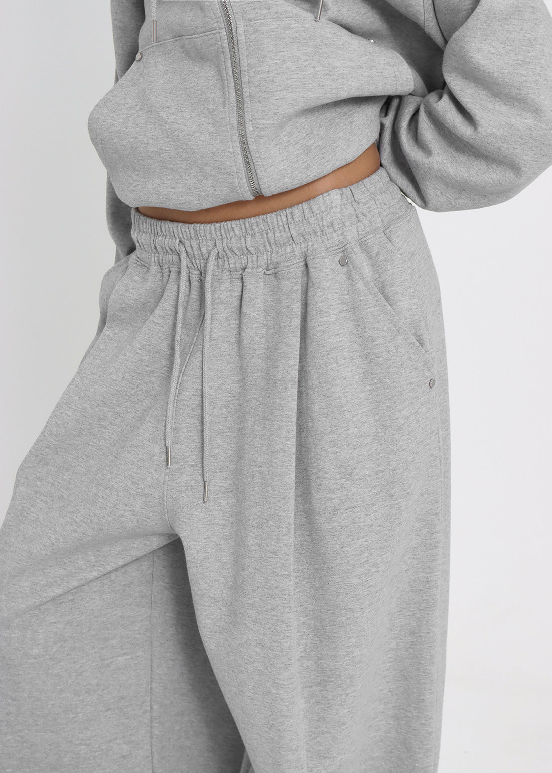 DOUBLE COTTON RIVET ONE-TUCK TWO-WAY PANTS 3