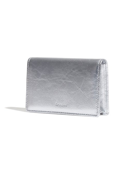 CRINKLE NAME POCKET - 2 COLORS SILVER