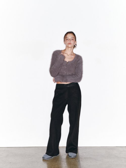 KNIT PANTS - 2 COLORS BLACK