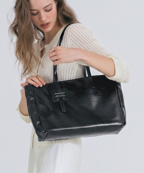 ANNA MEDIUM SHOPPER SHOULDER BAG - 4 COLORS LAVENDER