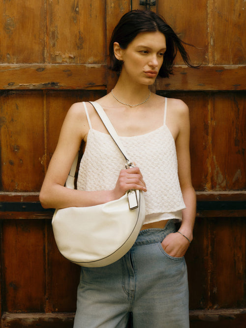 JUNE HOBO BAG MEDIUM OFF WHITE