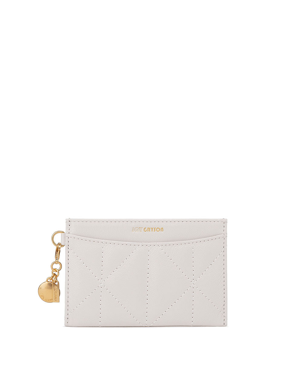 GLAM FLAT CARD WALLET WHITE