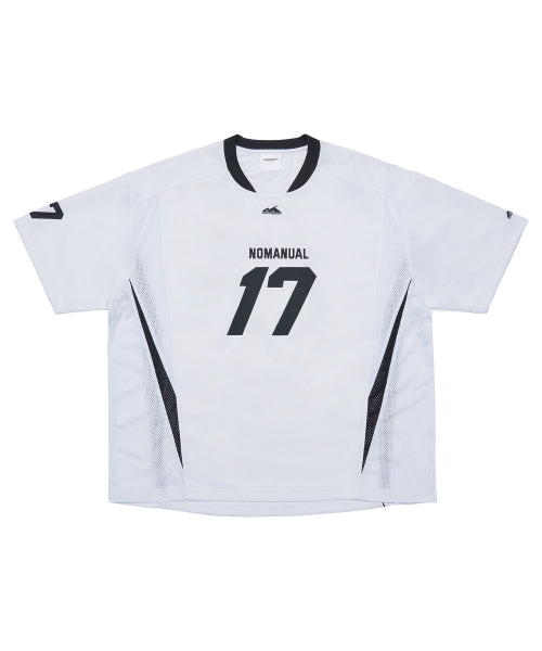 MESH BLOCK FOOTBALL JERSEY - BLACK - 2 COLORS
