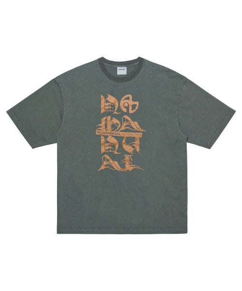 BLACK LETTER T-SHIRT - CHARCOAL - 2 COLORS
