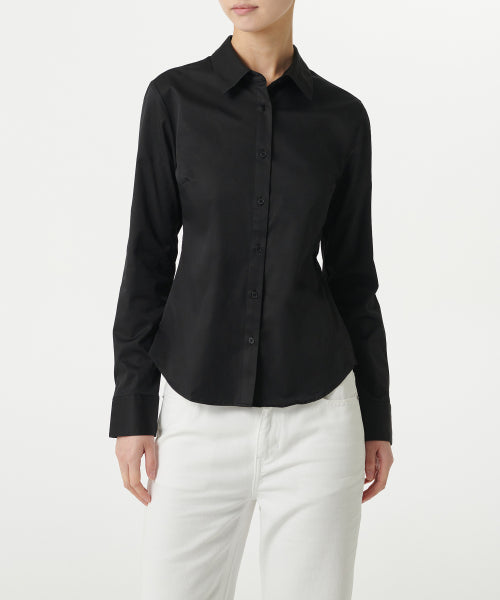 WOMENS SLIM FIT SHIRT #韓韶禧同款! - 9 COLORS BLACK
