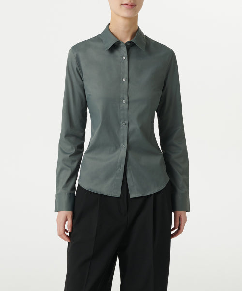 WOMENS SLIM FIT SHIRT #韓韶禧同款! - 9 COLORS KHAKI