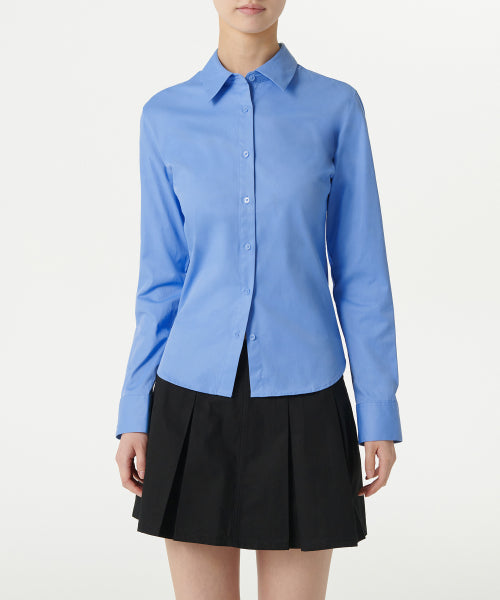 WOMENS SLIM FIT SHIRT #韓韶禧同款! - 9 COLORS BLUE