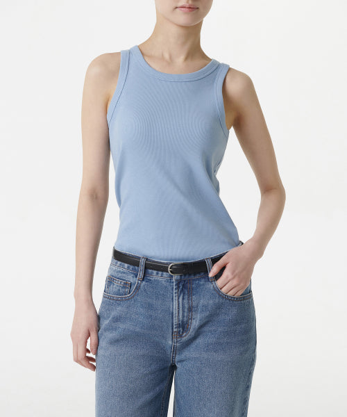 WOMENS ESSENTIAL TANK TOP #韓韶禧同款! - 8 COLORS BLUE