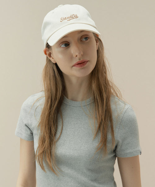 STAND LOGO BALL CAP - 3 COLORS CREAM