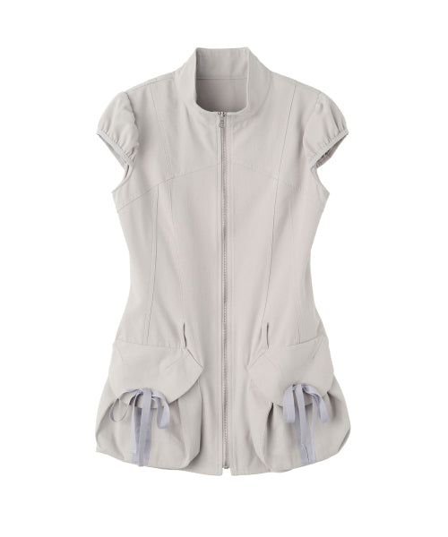 CARGO ZIP UP DRESS - 3 COLORS GREY