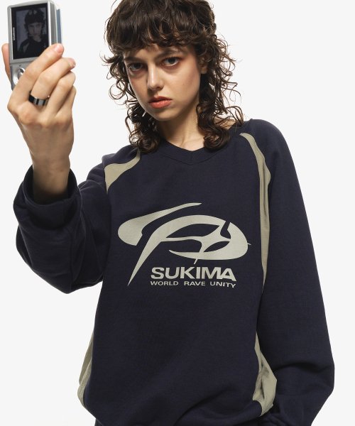 RAGLAN PANEL SWEATSHIRT - 3 COLORS NAVY